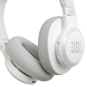 JBL Live 650BTNC - White - Wireless Over-Ear Noise-Cancelling Headphones - Detailshot 4